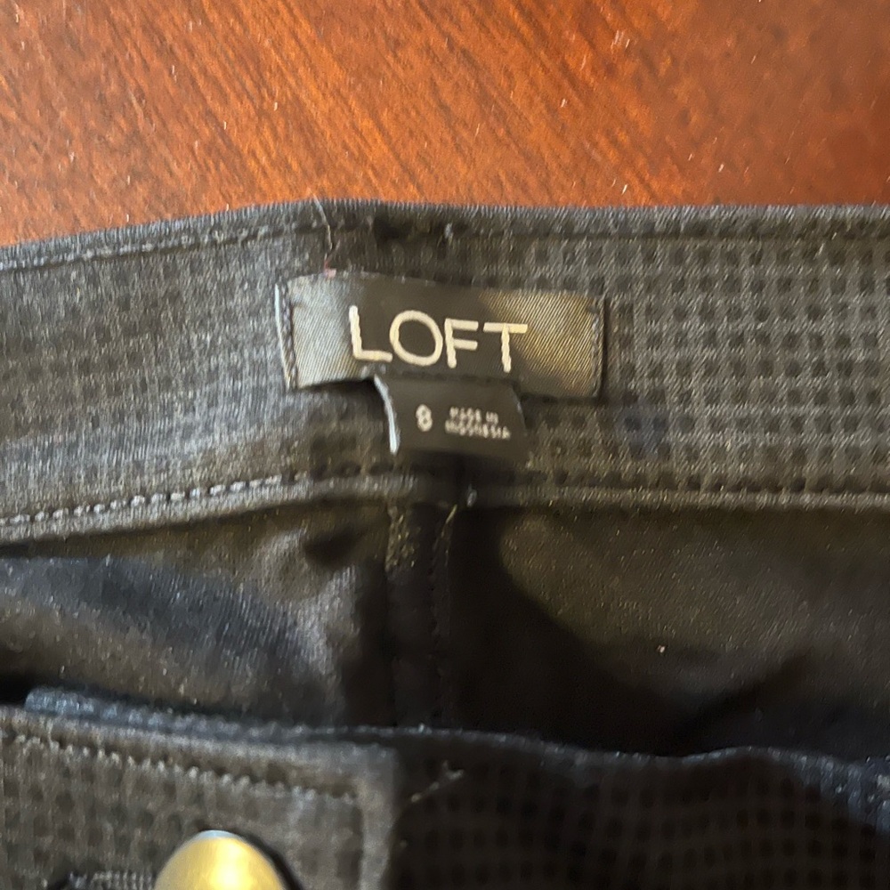 LOFT Black Patterned Trousers - image 3